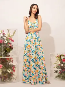 20Dresses Floral Crepe Maxi Dress