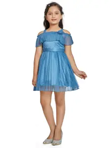 Peppermint Teal Net Dress