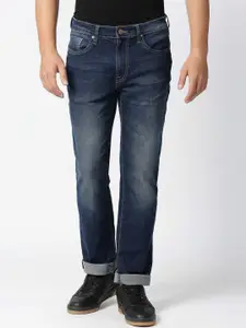 Pepe Jeans Men Blue Clean Look Heavy Fade Stretchable Jeans