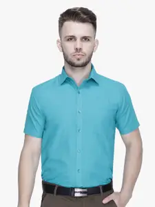 Southbay Men Sea Green Smart Tailored Fit Formal Shirt