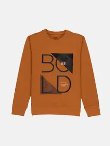 Status Quo Boys Rust Printed Sweatshirt