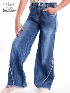 ARIAS By LARA DUTTA Girls Regular Fit Mid-Rise Cotton Jeans