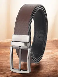 The Roadster Lifestyle Co Men Textured Formal Belt