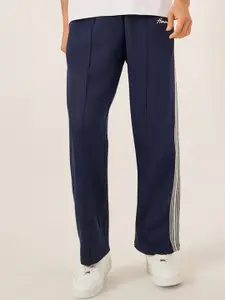 Styli Men Wide Pintuck Open Hem Oversize Jogger