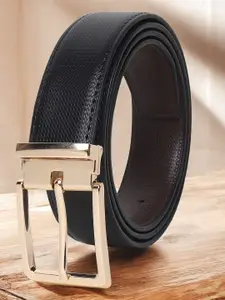 The Roadster Lifestyle Co Men Textured Formal Belt