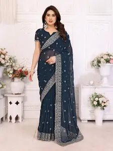 LeeliPeeri Designer Embellished Beads and Stones Saree