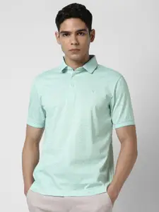 Van Heusen Men Printed Polo Collar Pockets T-shirt