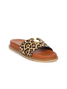 Viviblu Women Animal Printed Open Toe Flats