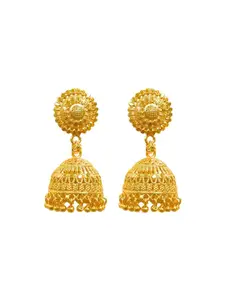 Anouk Gold-Plated Dome Shaped Jhumkas