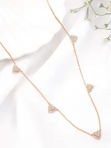 Peora Sterling Silver Rose Gold-Plated Necklace
