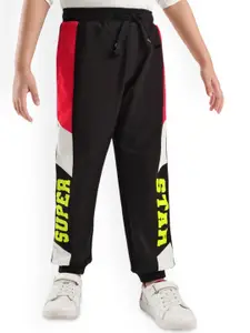 Honeyhap Boys Colourblocked Pure Cotton Joggers