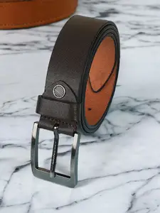 Provogue Men Textured Leather Formal Belt