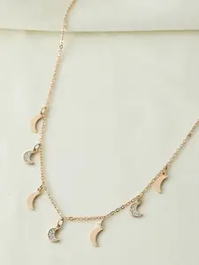 Voylla Rose Gold-Plated Handcrafted Necklace