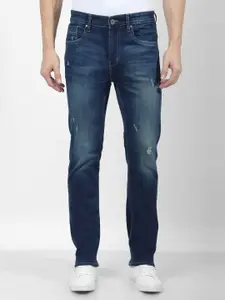 Numero Uno Men Slim Fit Mildly Distressed Light Fade Stretchable Jeans