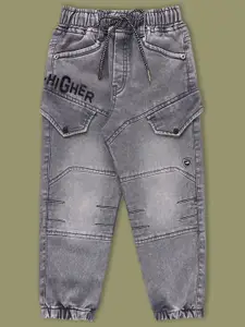 Wish Karo Boys Regular Fit Mid Rise Heavy Faded Stretchable Jeans