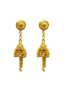 Anouk Gold-Plated Dome Shaped Drop Earrings