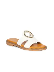 Viviblu Women Embellished Open Toe Flats