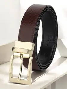 The Roadster Lifestyle Co Men Textured Formal Belts