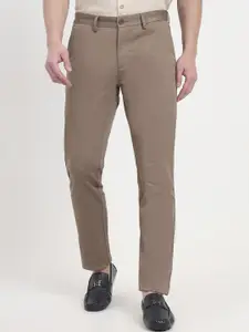 JADE BLUE Men Printed Slim Fit Trousers