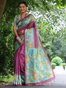 Anouk Woven Design Zari Tussar Saree