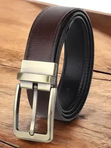 The Roadster Lifestyle Co. Men Textured Formal Belts