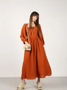 Vero Moda Puff Sleeve Fit & Flare Maxi Dress