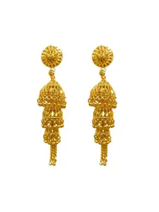 Anouk Gold-Plated Dome Shaped Jhumkas
