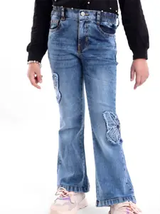 ARIAS By LARA DUTTA Girls Regular Fit Mid-Rise Heavy Fade Non Stretchable Jeans