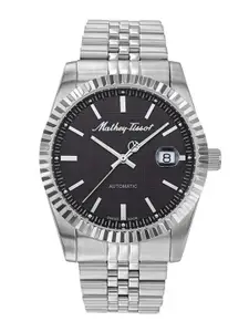 Mathey-Tissot Swiss Made Men Mathy III Automatic Black Dial Analog Watch H1810ATAN