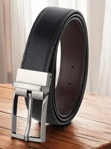 The Roadster Lifestyle Co. Men Textured Formal Belts