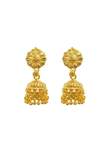 Anouk Gold-Plated Dome Shaped Jhumkas