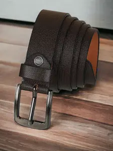 Provogue Men Textured Leather Formal Belt