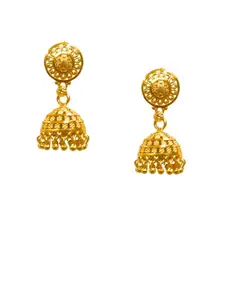 Anouk Gold-Plated Dome Shaped Jhumkas