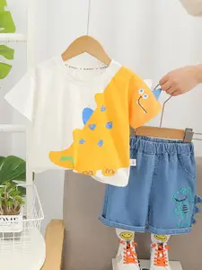 StyleCast x Revolte Boys Colourblocked Shirt with Shorts