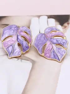 VAGHBHATT Leaf Shaped Studs Earrings
