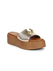 Viviblu Women Leather Platform Sandals