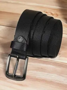 Provogue Men Textured Leather Formal Belt