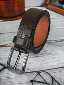Provogue Men Textured Leather Formal Belt
