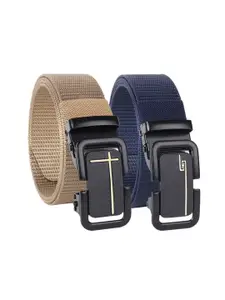 Provogue Men Pack Of 2 Textured Belt