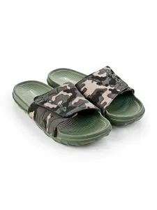 Hoppa Men Printed Sliders