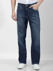 Numero Uno Men Wide Leg High-Rise Light Fade Stretchable Jeans