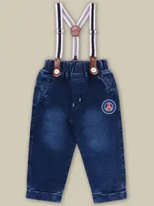 Wish Karo Boys Regular Fit Mid-Rise Heavy Fade Stretchable Jeans