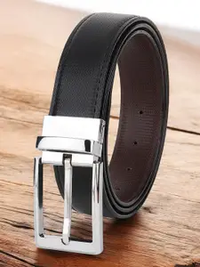 The Roadster Lifestyle Co Men Textured Reversible Formal Belts
