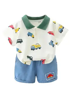 StyleCast x Revolte Boys Printed T-shirt with Shorts