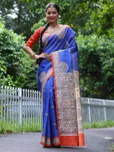 Anouk Women Kalamkari Printed Tussar Saree