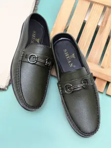 SHUAN Men Round Toe Slip-On Lightweight Mules