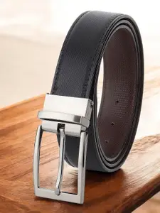 The Roadster Lifestyle Co Men Textured Formal Belt