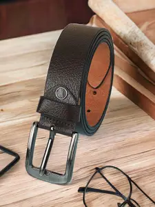 Provogue Men Textured Leather Formal Belt