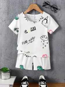 INCLUD Boys Printed T-shirt with Shorts