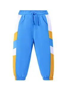Honeyhap Boys Colourblocked Pure Cotton Joggers